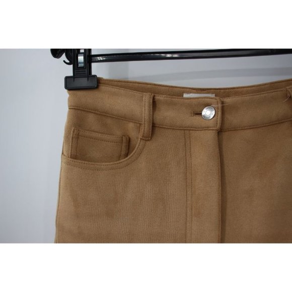 Aritzia‎ wilfred vegan suede pants Women’s 6 Melina Faux Suede high waisted - Picture 3 of 10
